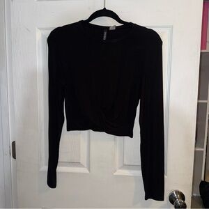 Divided Black Long Sleeve Tee